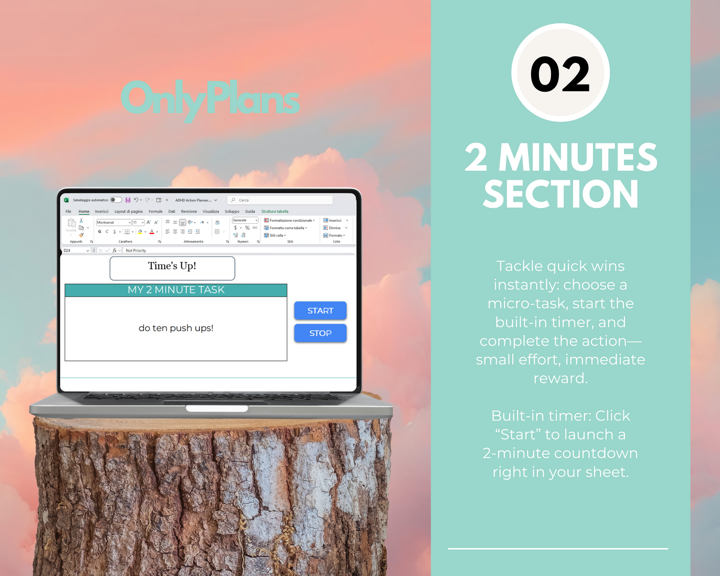 ADHD Action Planner Excel
