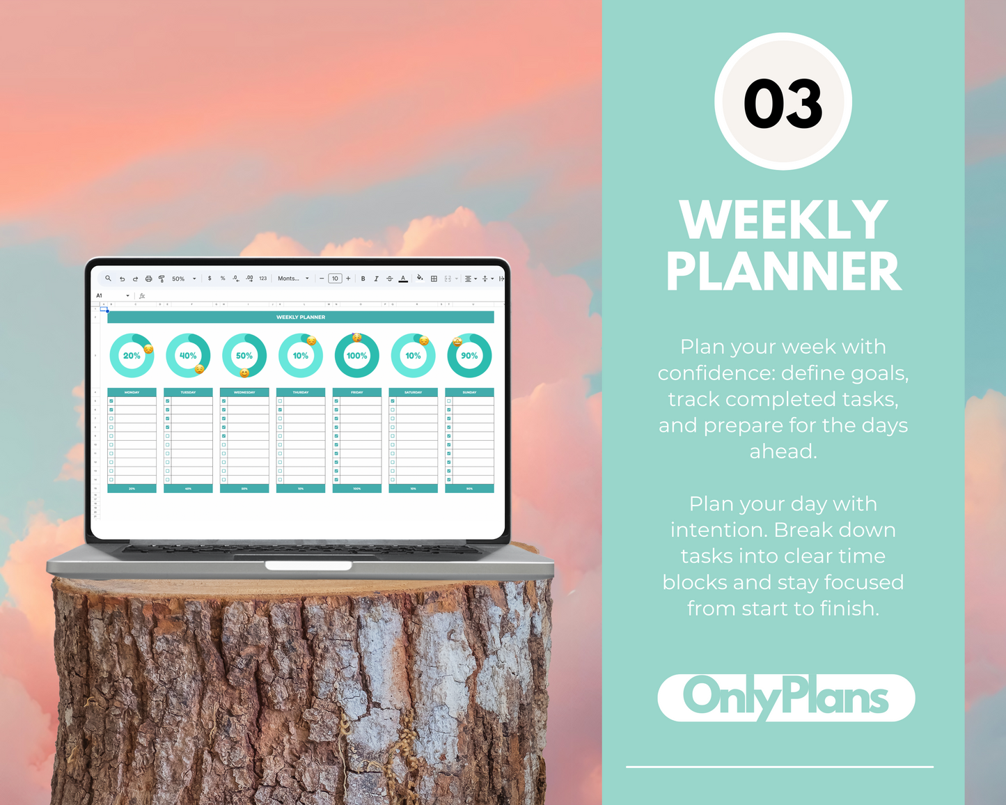 ADHD Action Planner Google Sheets