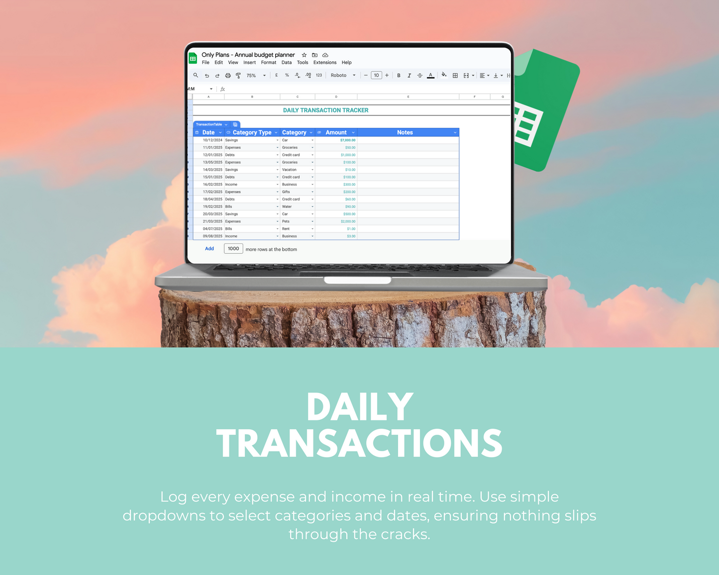 Budget Planner Google Sheets