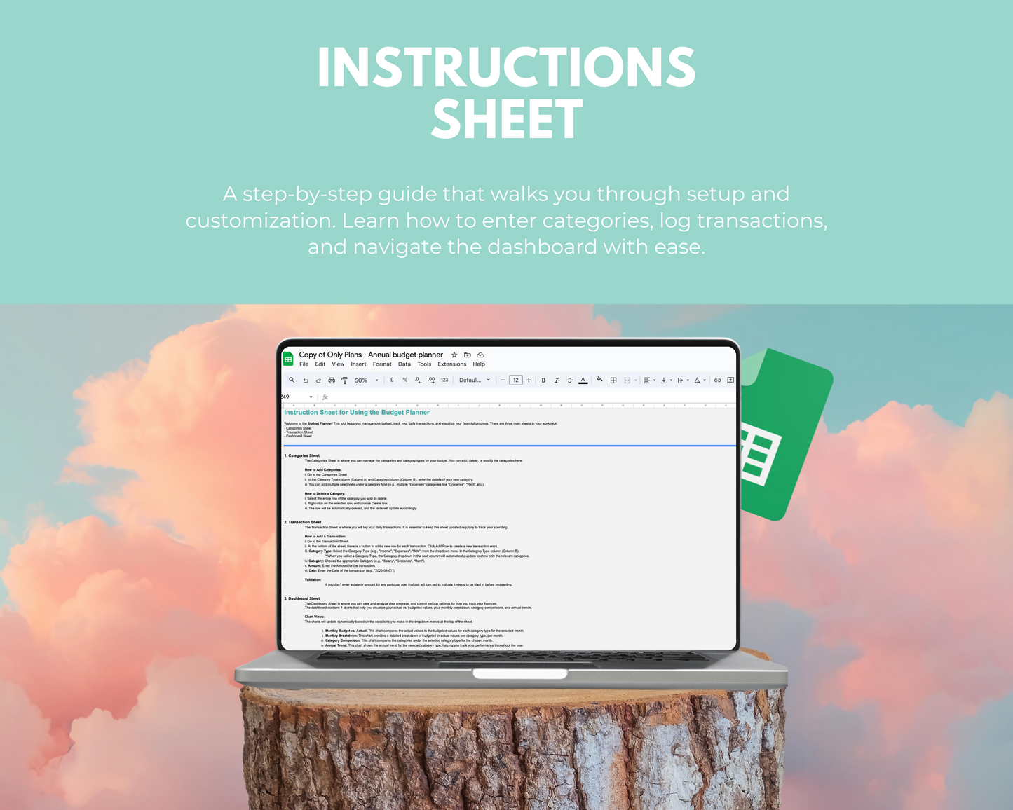 Budget Planner Google Sheets